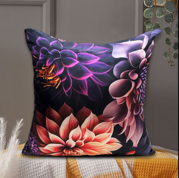 Digital Printed Silk Cushion Cover - Mariposa