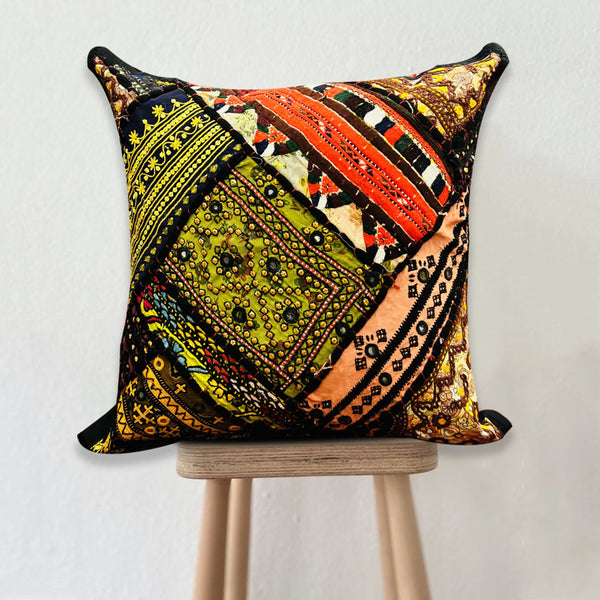 Handmade Cushion Cover - Makrani Motifs