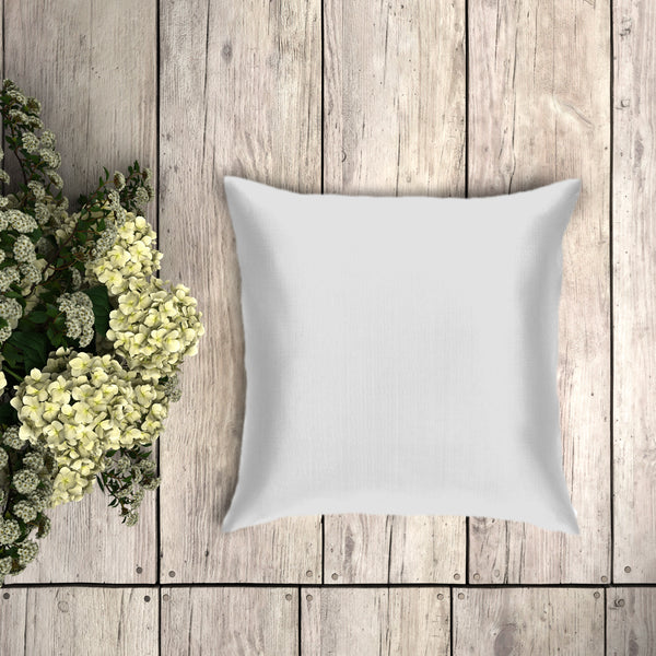 Silk Cushion Cover - White