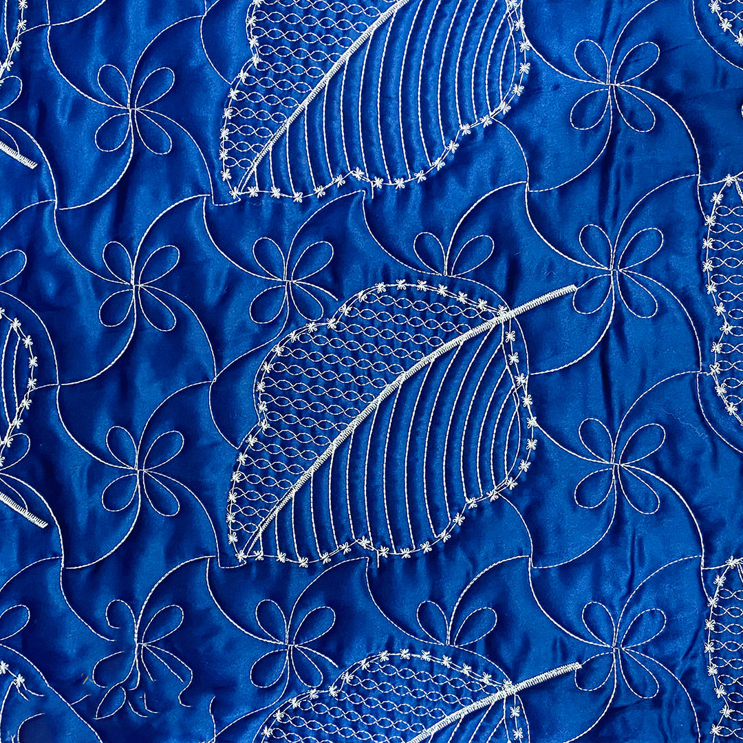 Leaf Bed spread - Blue