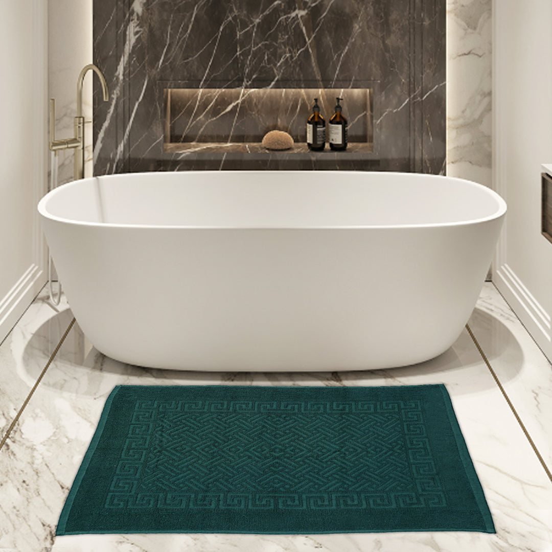 Greek Bath Mat - Green