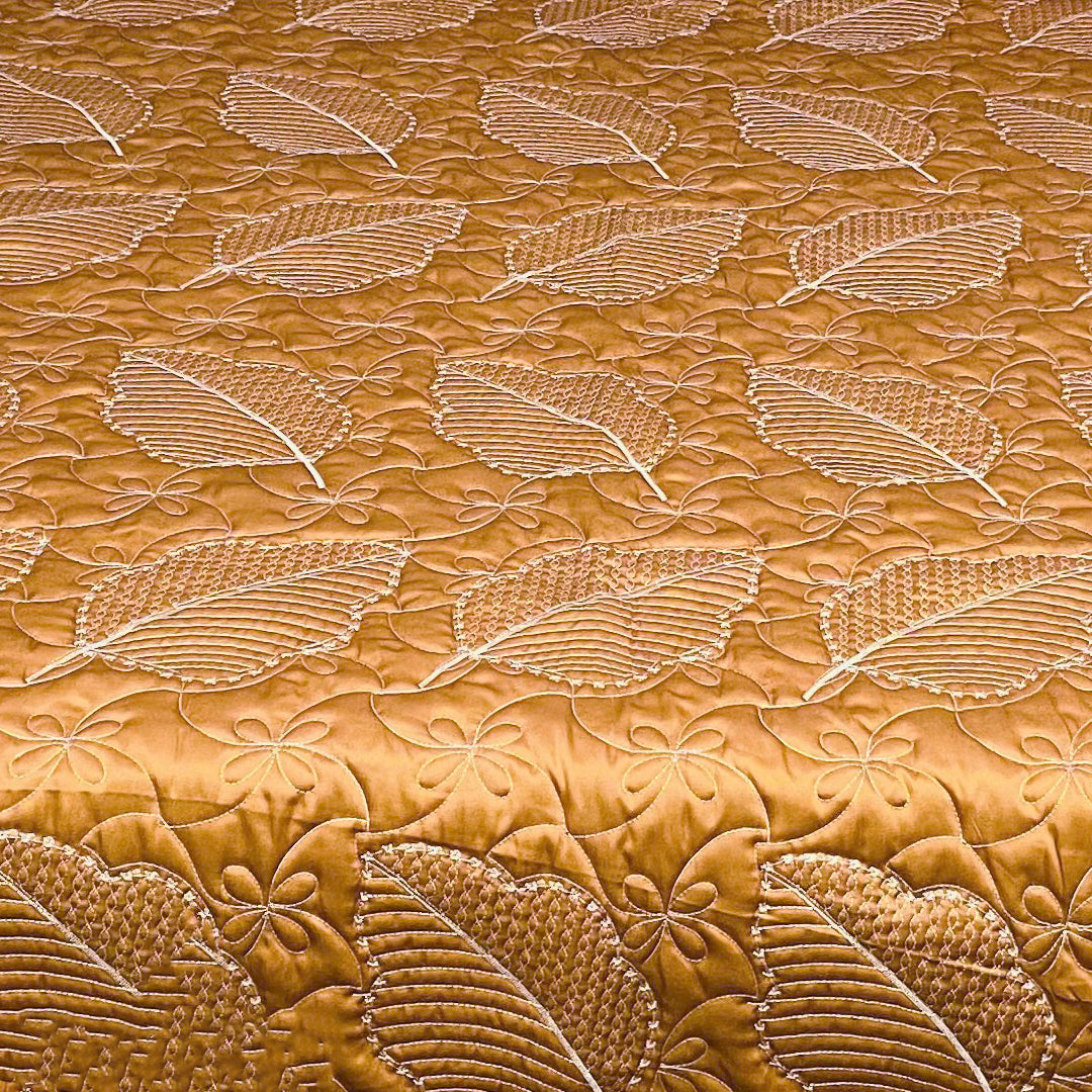 Leaf Bed spread - Copper