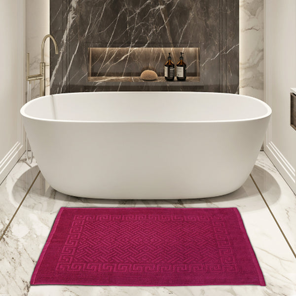 Greek Bath Mat - Red