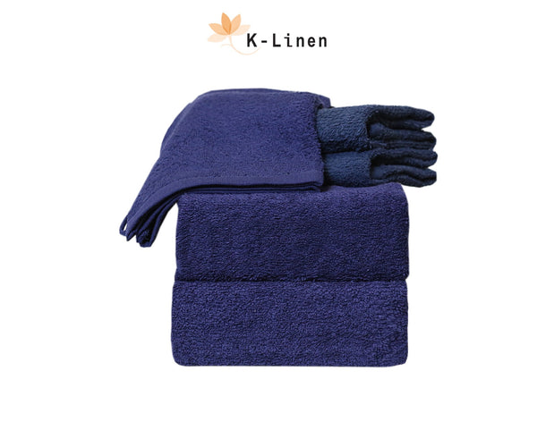 Towel Set 6 Pcs - Blue