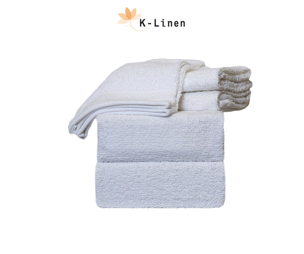 Towel Set 6 Pcs - White