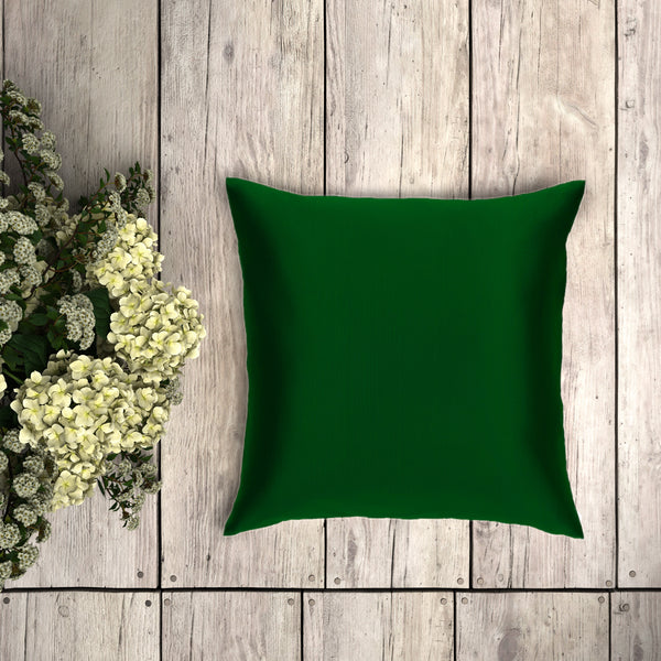 Silk Cushion Cover - Green