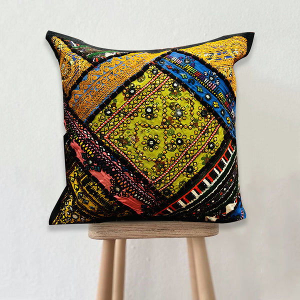 Handmade Cushion Cover - Kashmiri Kaleidoscope