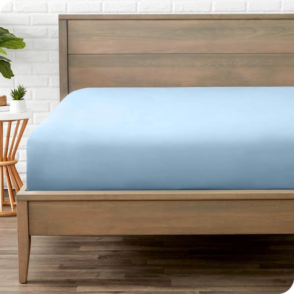 Jersey Bed Fitted Sheet - Sky Blue