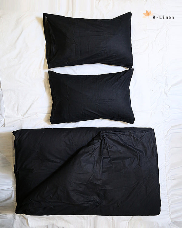 Duvet Cover Set - Black