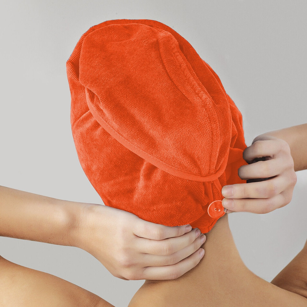 Hair Turban / Hair Towel  - Orange