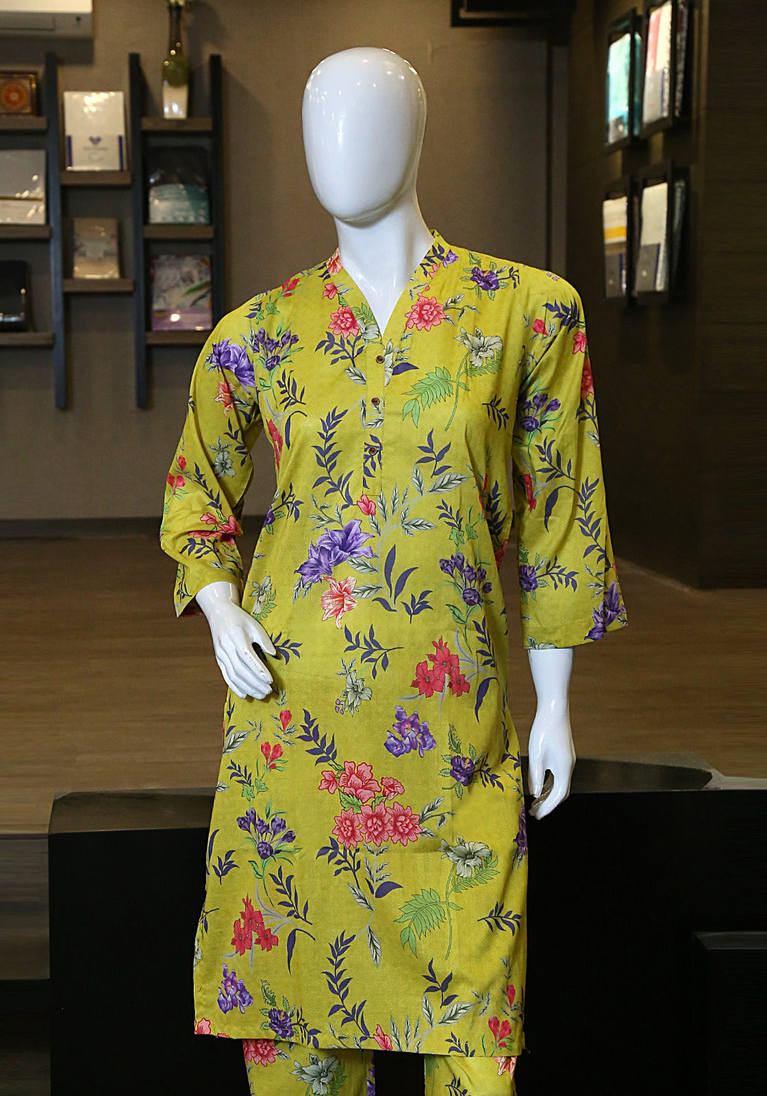 Printed Lawn Suit - Jade