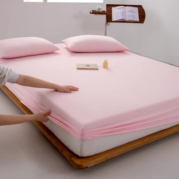 Jersey Bed Fitted Sheet - Pink