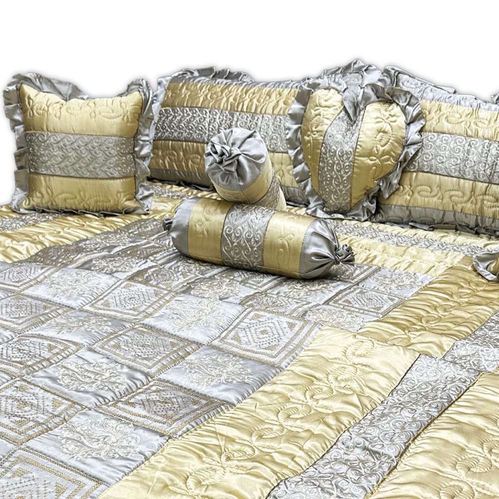 Bridal bedsheet set - Golden Yellow