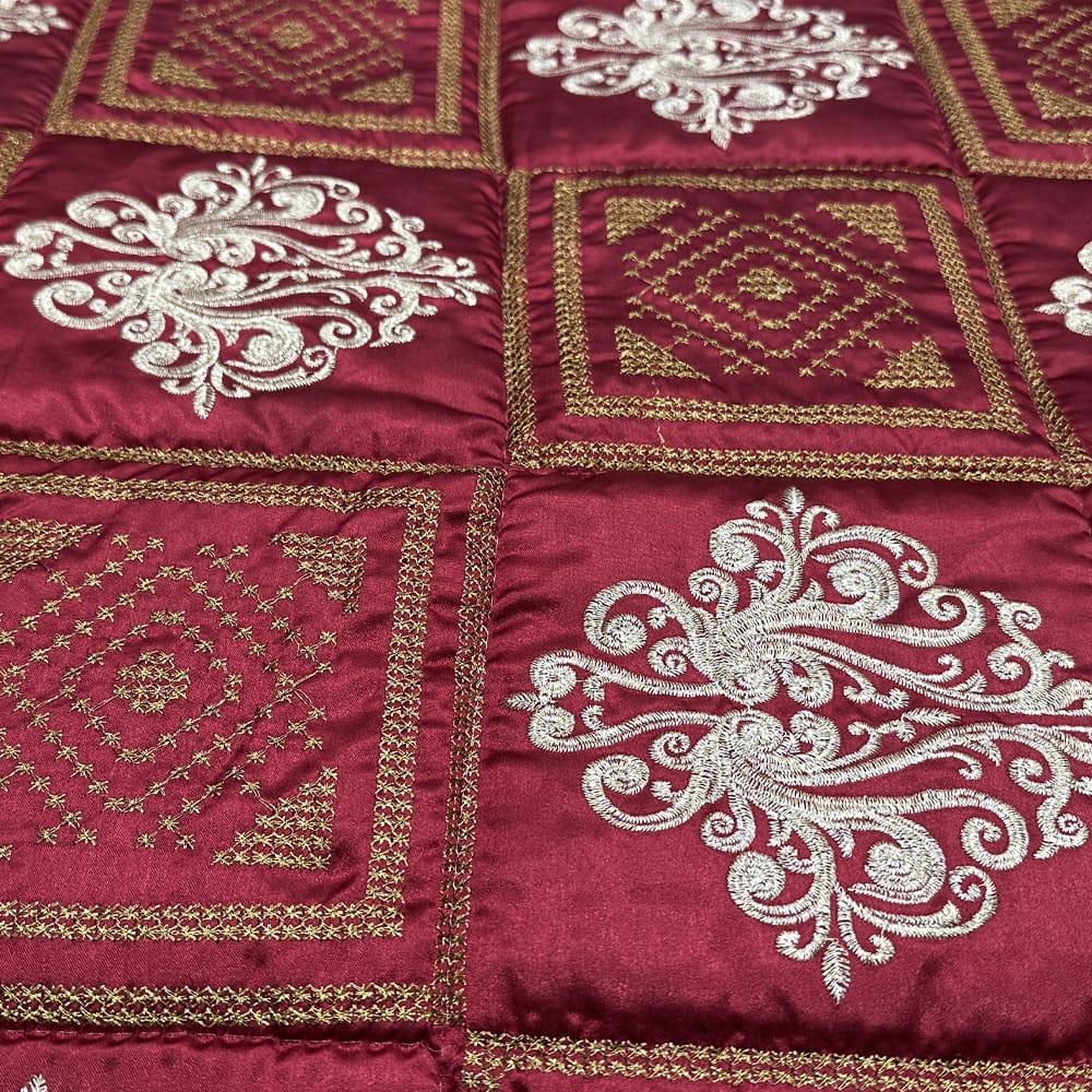 Bridal bedsheet set - Maroon