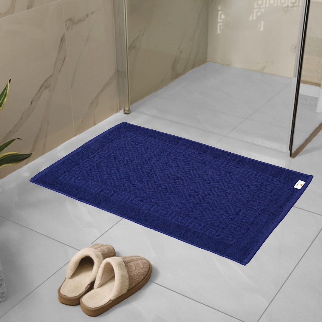 Greek Bath Mat - Blue