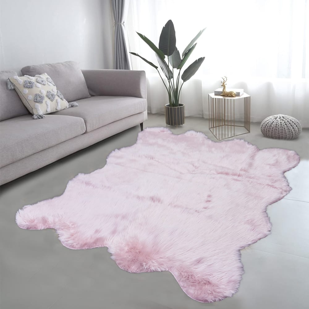 Lounge Size Furry Rug (180*180CM) - Pink