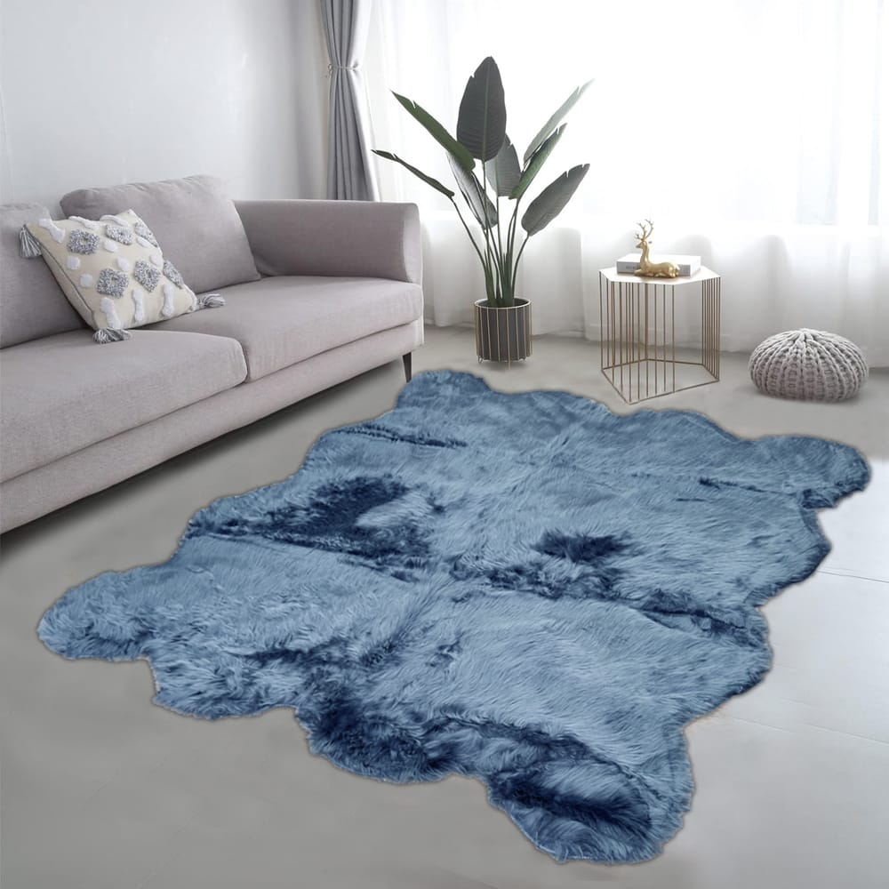 Lounge Size Furry Rug (180*180CM) - Grey