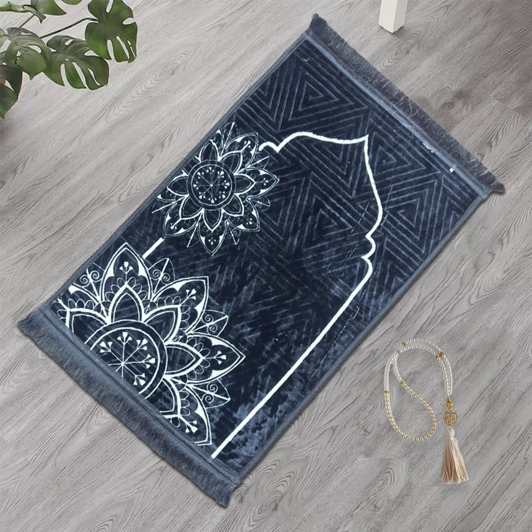 Premium Velvet Prayer Mat - Layl