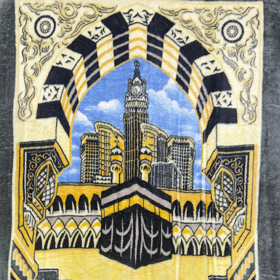 Premium Velvet Prayer Mat -Kaaba