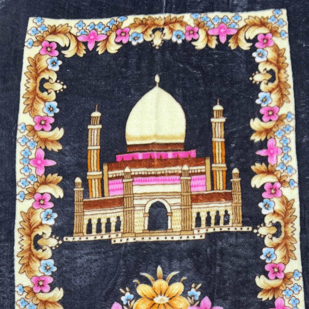 Premium Velvet Prayer Mat -Masjid