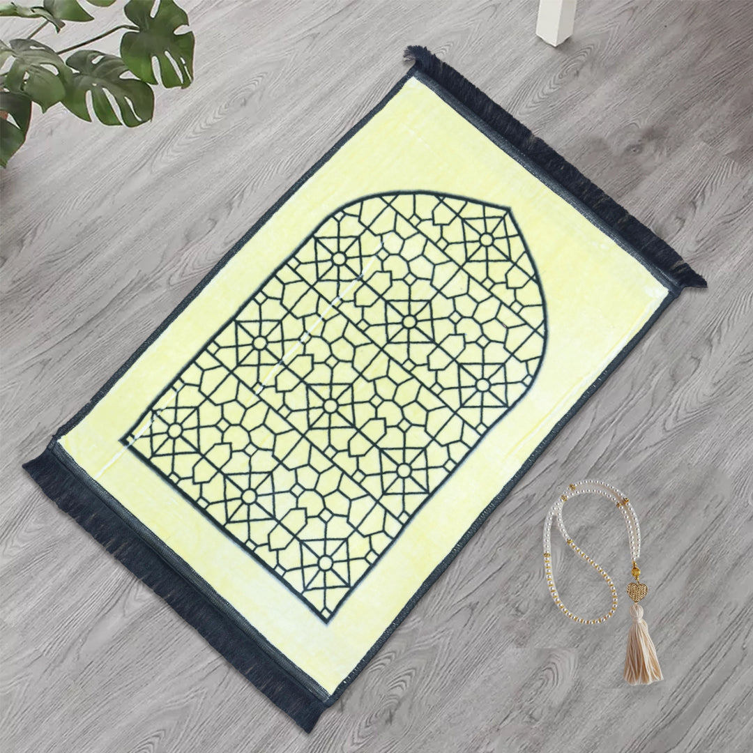 Premium Velvet Prayer Mat - Safa