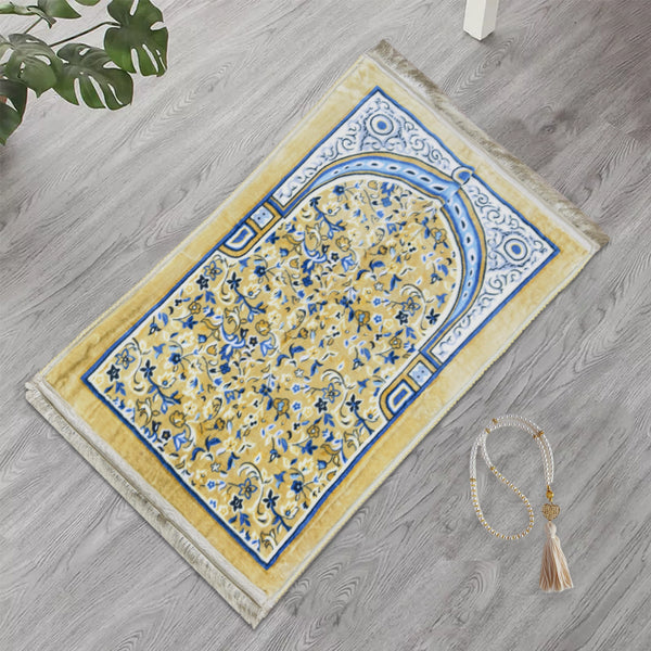 Premium Velvet Prayer Mat - Zahra