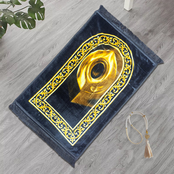 Premium Velvet Prayer Mat - Hajr