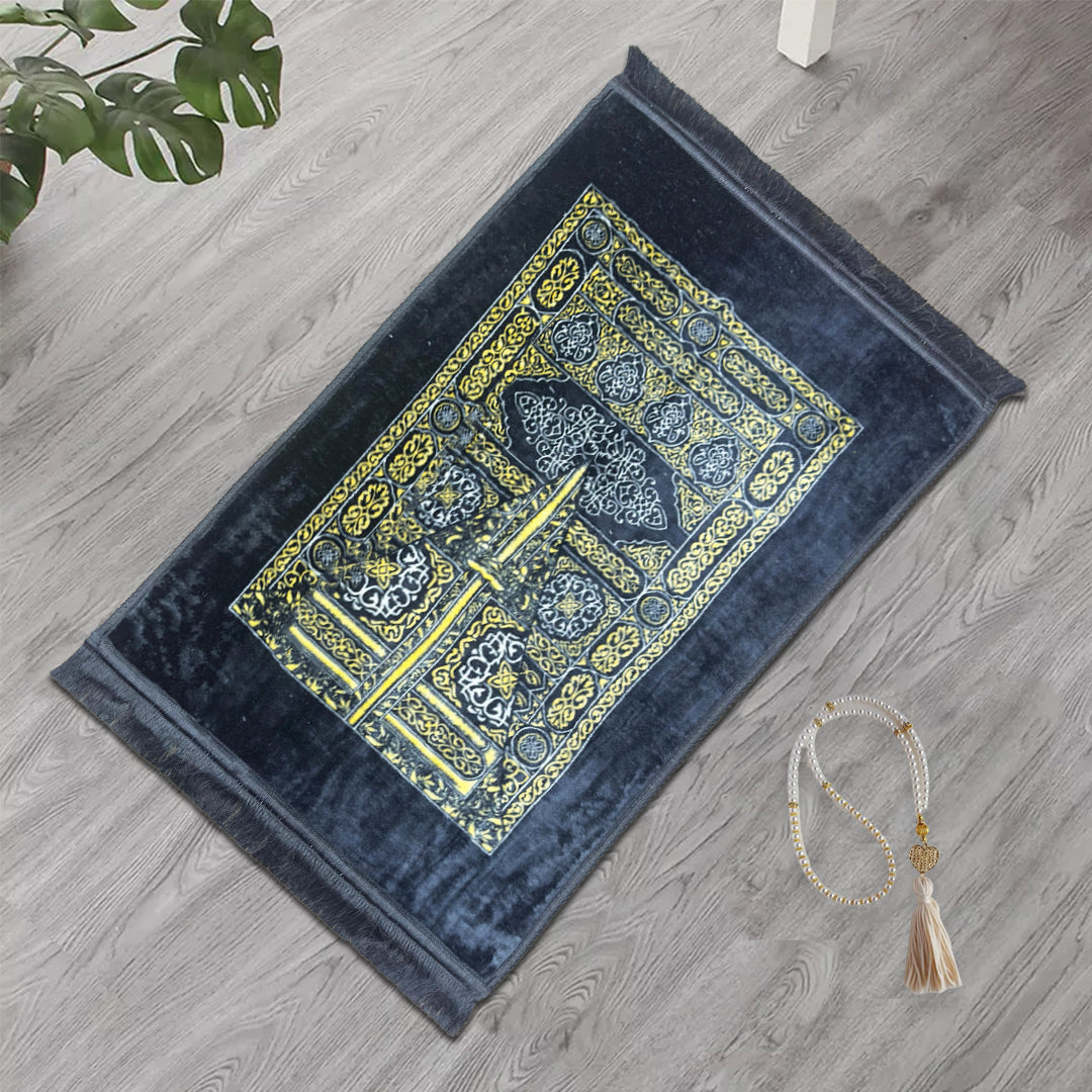 Premium Velvet Prayer Mat - Bab ar-Rahmah