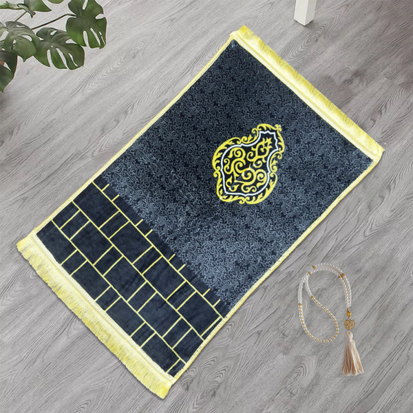 Premium Velvet Prayer Mat - Kiswa