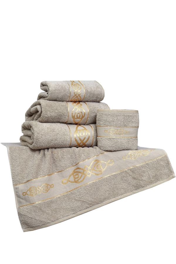 Premium Jacquard Towel - Beige