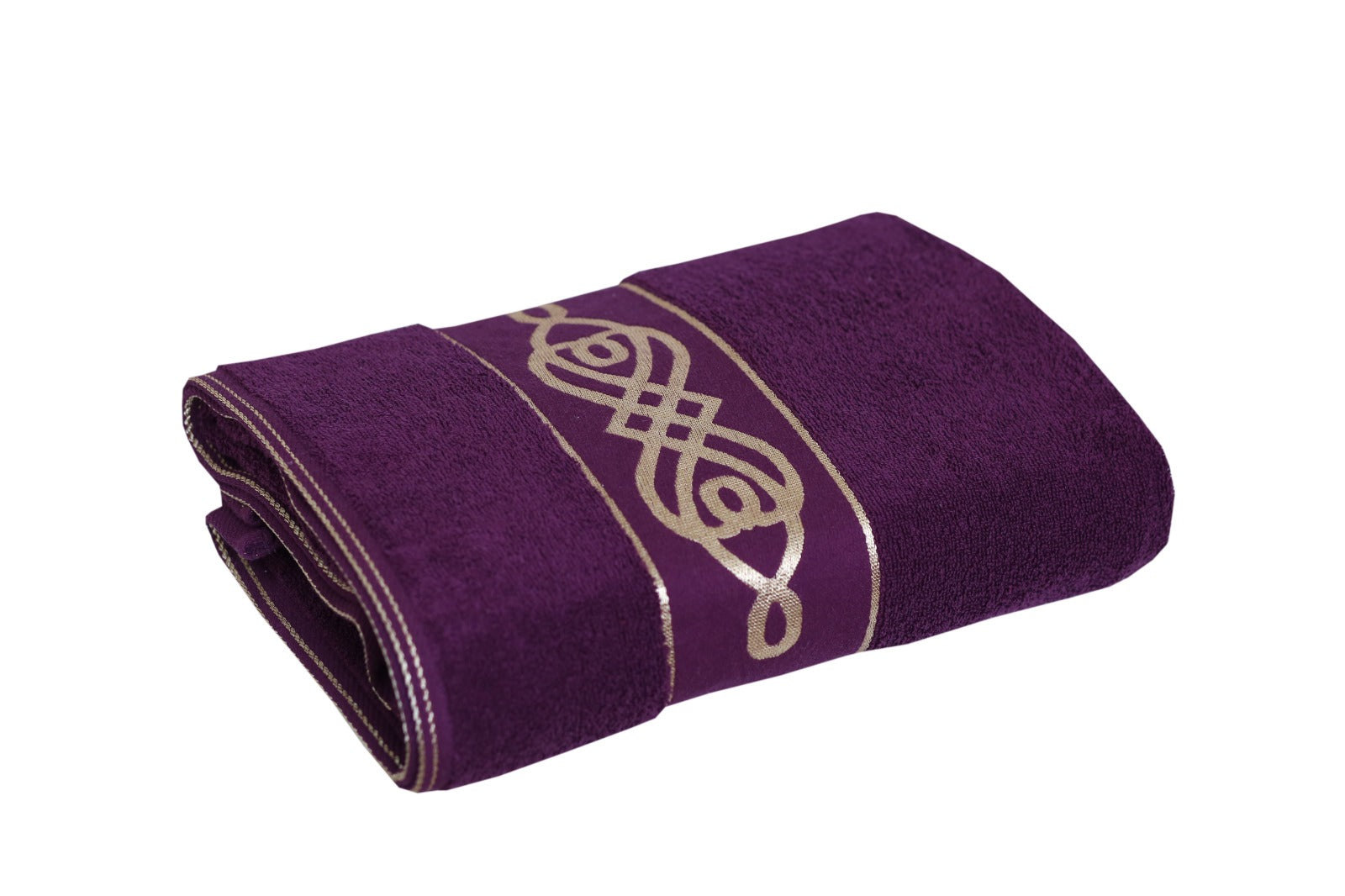 Premium Jacquard Towel - Purple