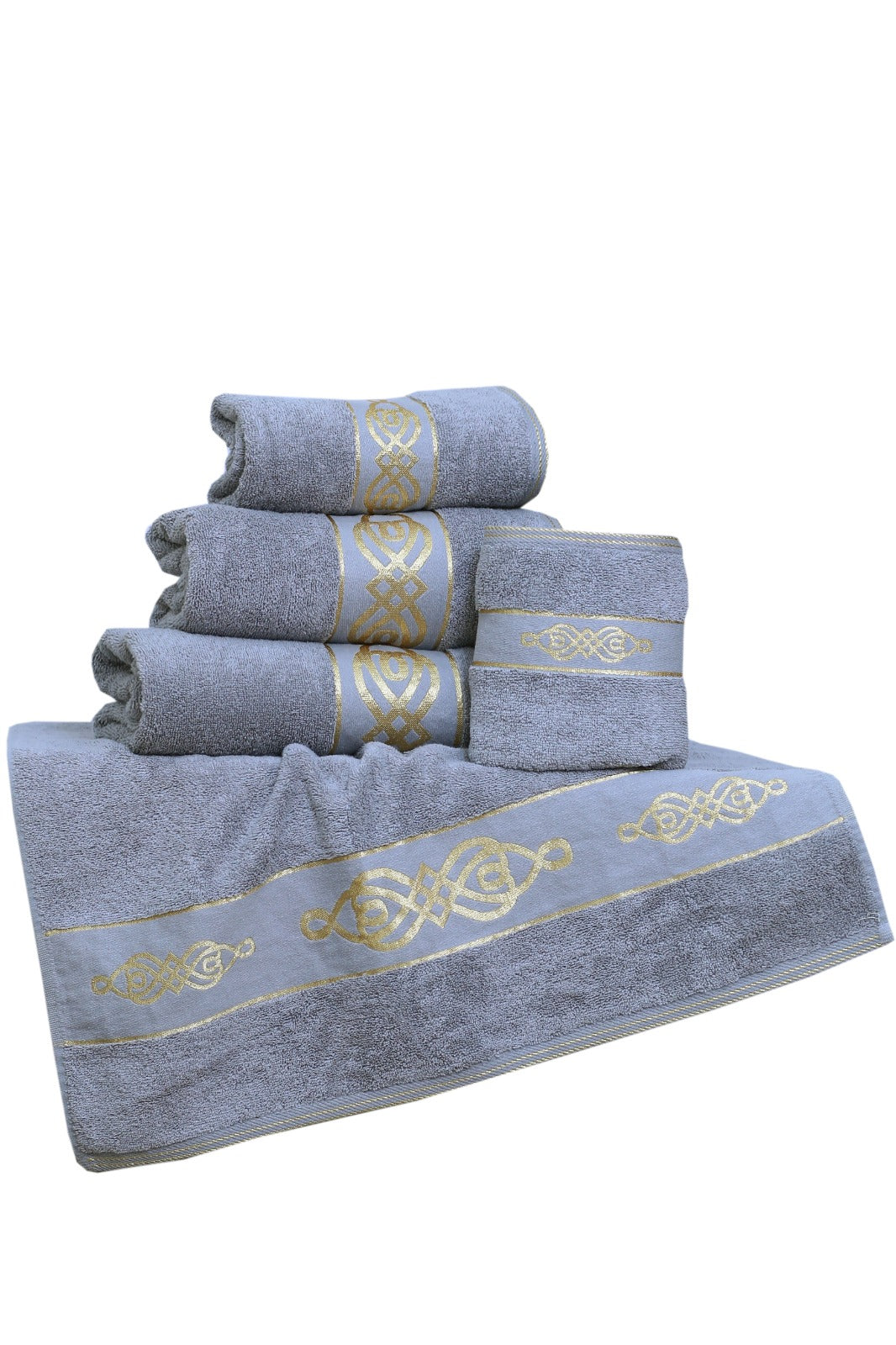 Premium Jacquard Towel- Light Grey