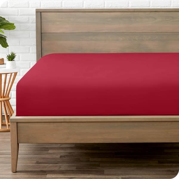 Jersey Bed Fitted Sheet - Mehroon