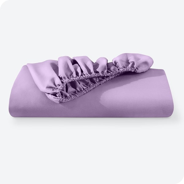 Jersey Bed Fitted Sheet - Purple