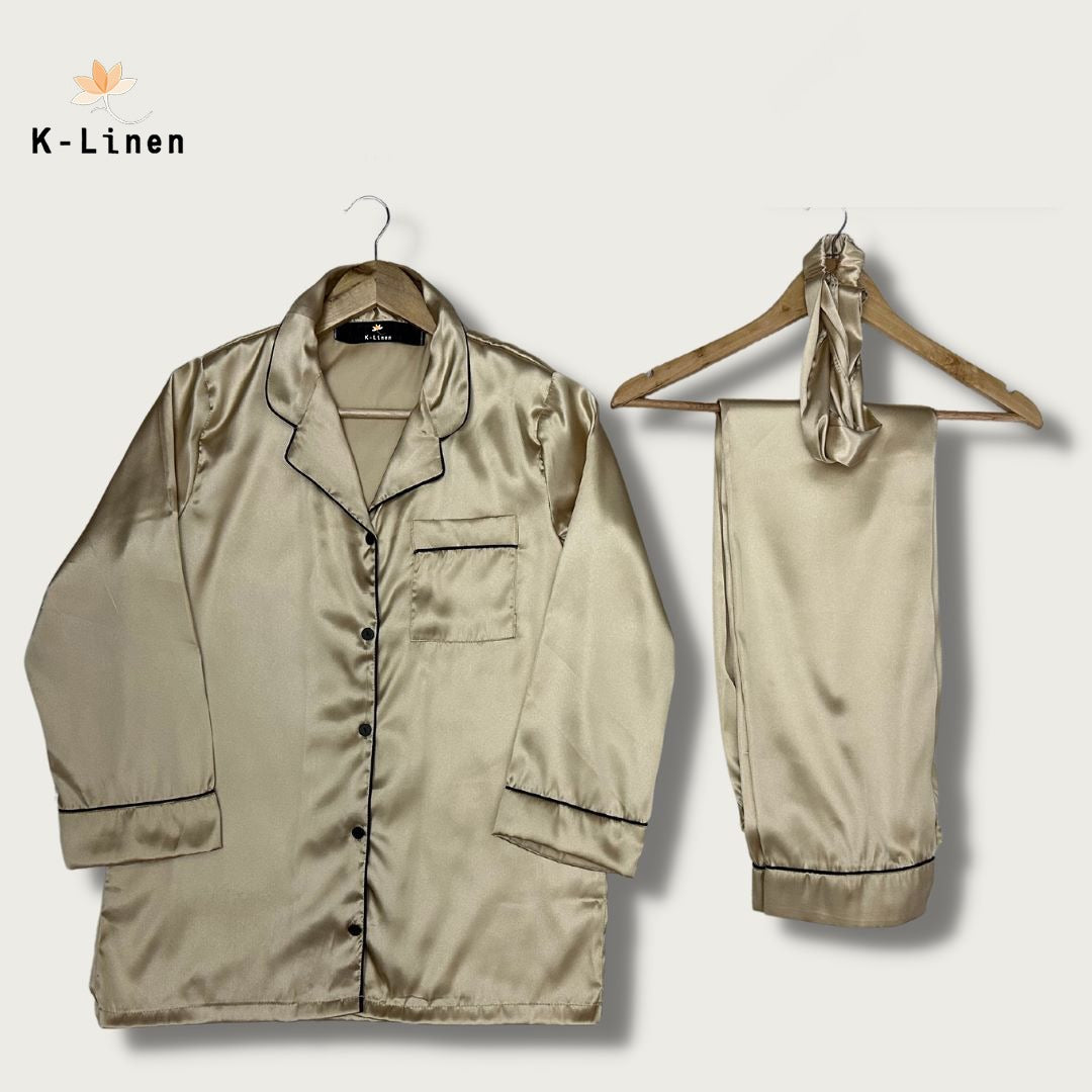 Women Silk Loungewear suite - Ethereal