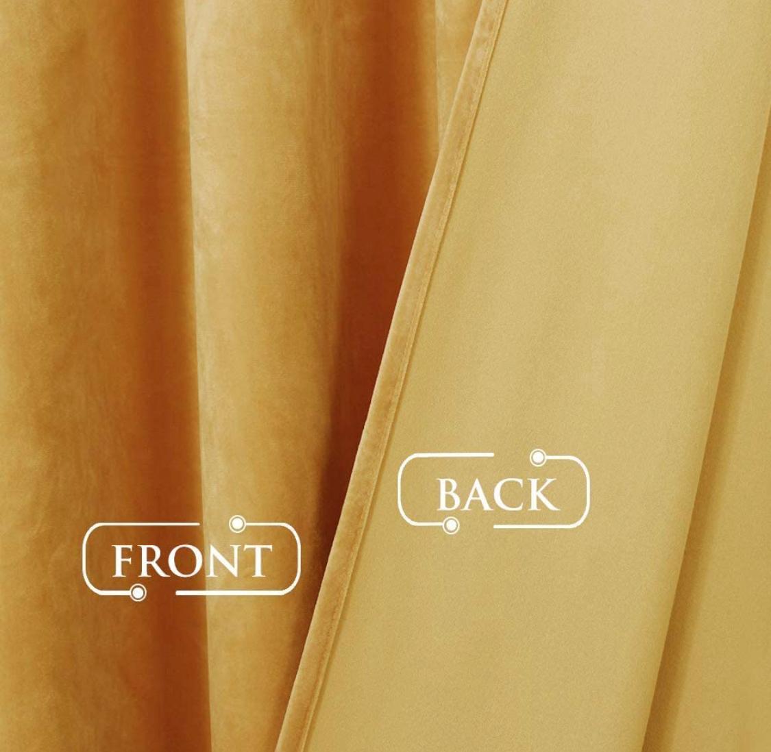 Premium Velvet Curtain - Golden