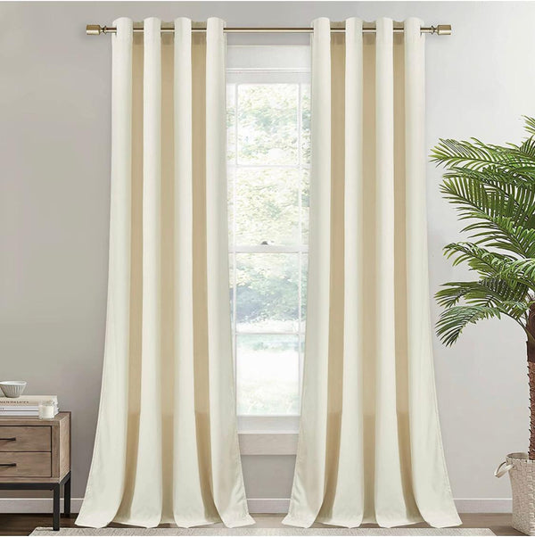 Premium Velvet Curtain - Off-white