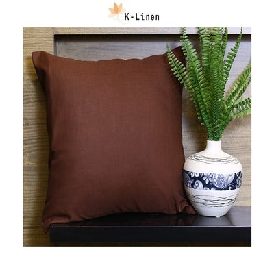 Solid Brown Cushion Cover
