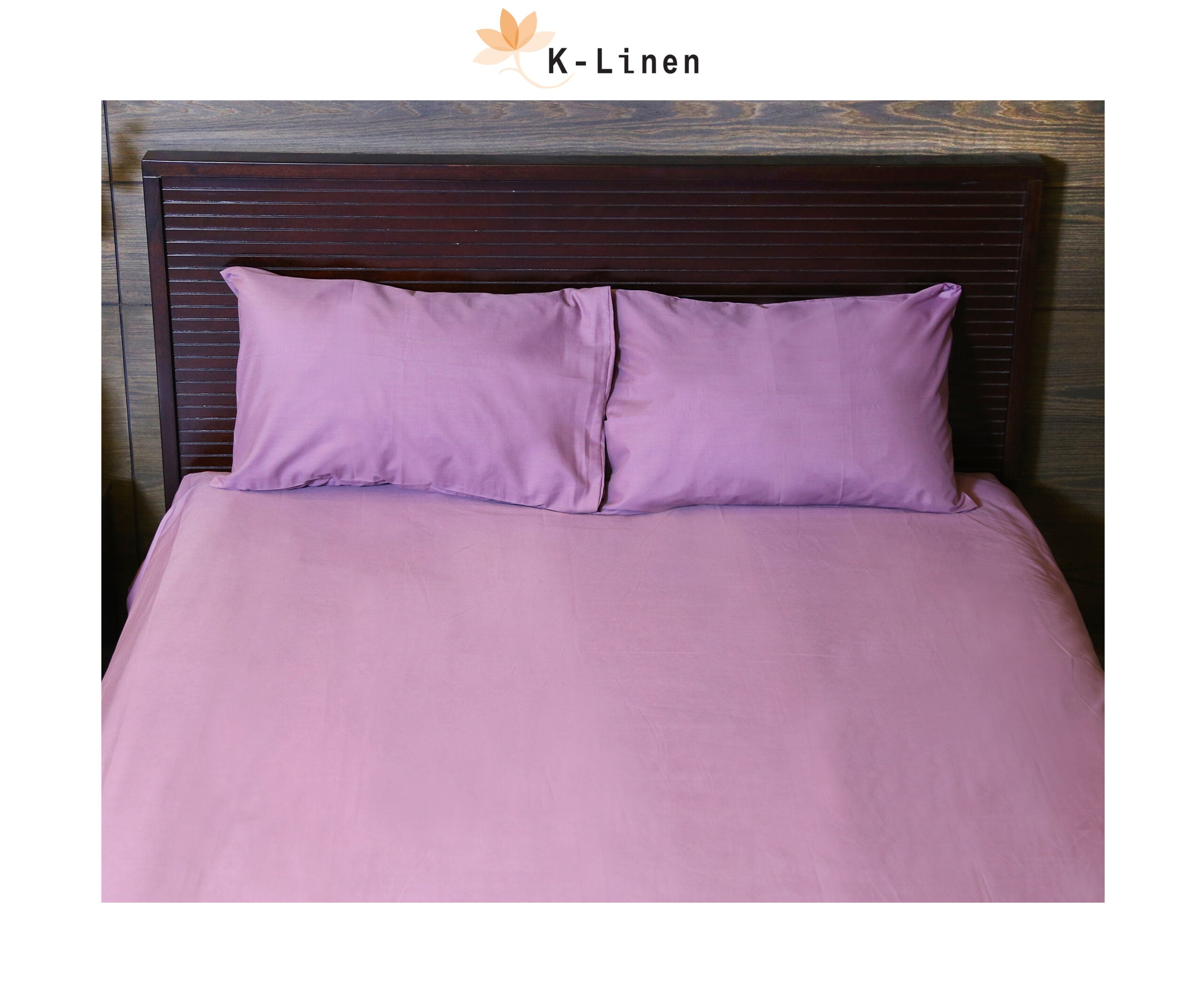 Light Purple Solid Bed Sheet Set