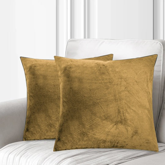 Velvet Premium Cushion Cover - Golden