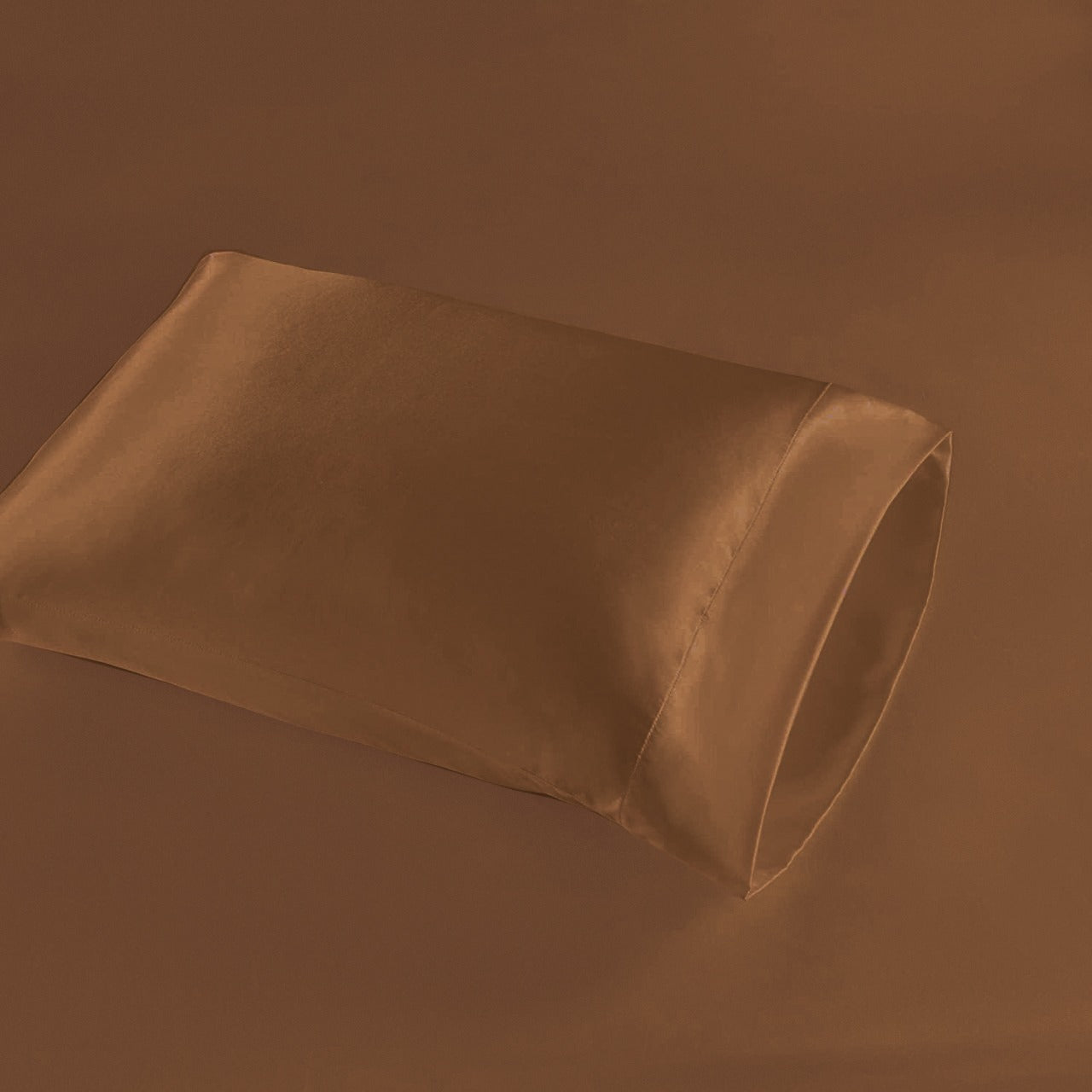 Premium Satin Silk Sheet - Brown