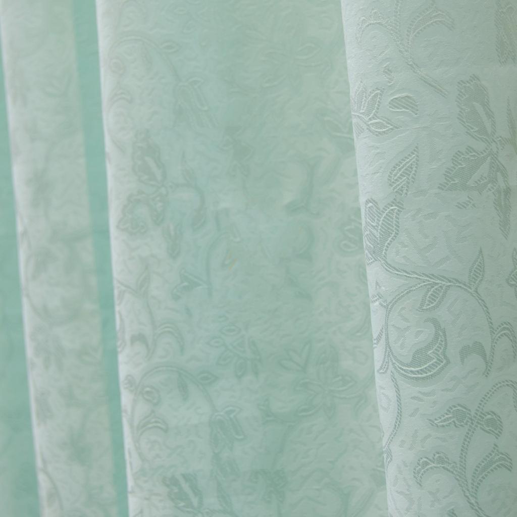 Jacquard Curtains - Sea Green