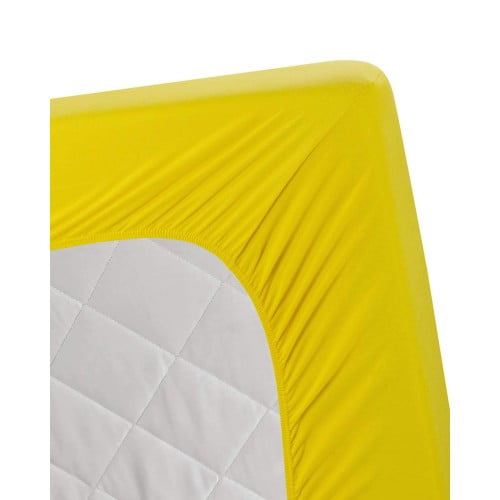 Jersey Bed Fitted Sheet - Yellow