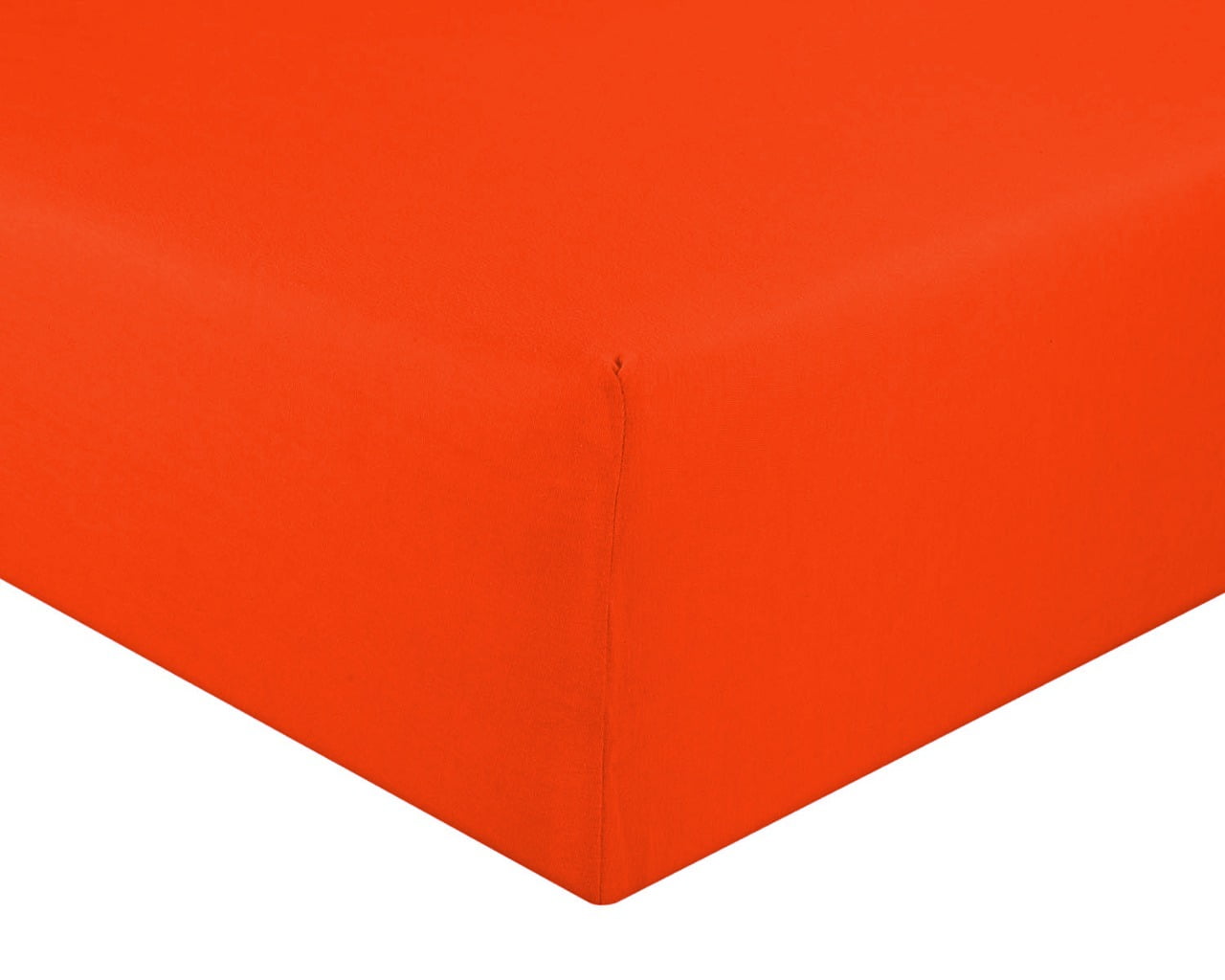 Jersey Bed Fitted - Orange