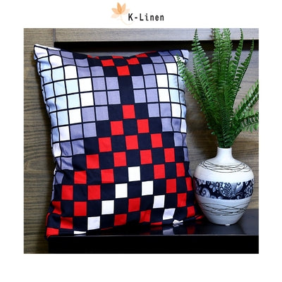 Red Dotted Cushion Cover