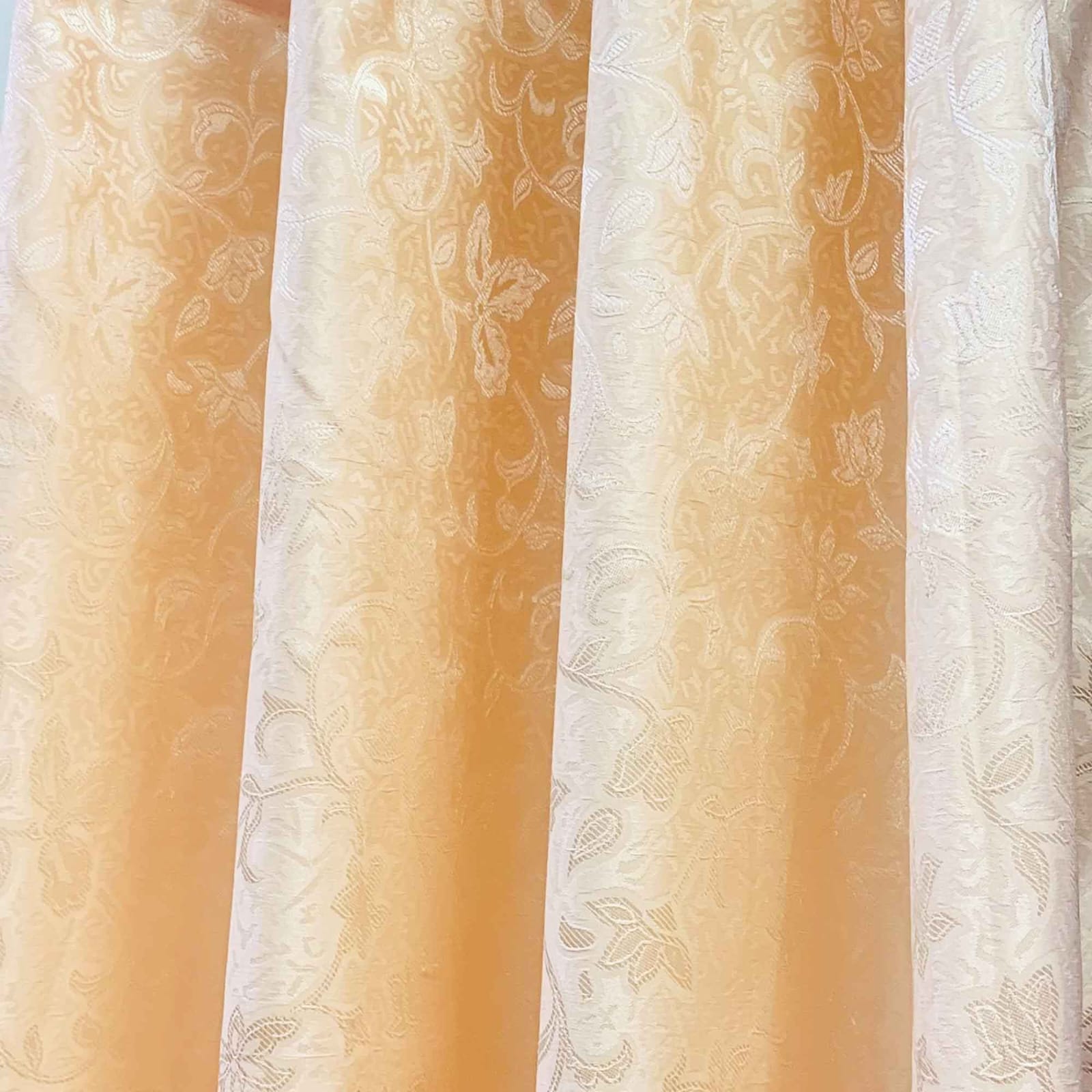 Jacquard Curtains - Peach