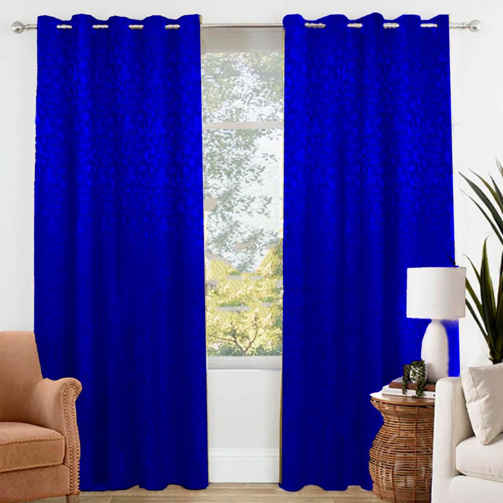 Jacquard Curtains - Blue