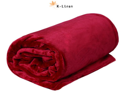Maroon Plush Blanket