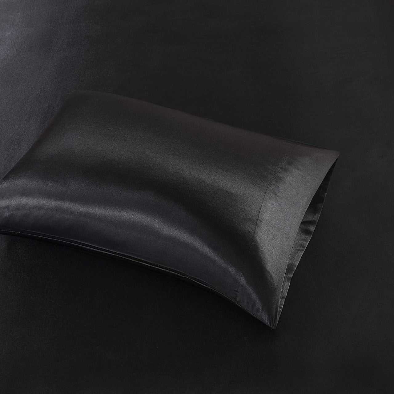 Premium Satin Silk Sheet - Black